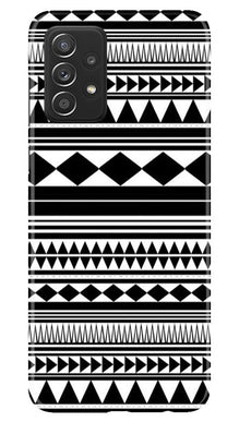 Black white Pattern Mobile Back Case for Samsung Galaxy A52s 5G (Design - 5)