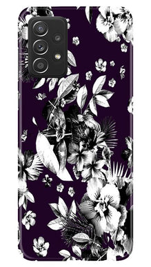 white flowers Mobile Back Case for Samsung Galaxy A52 5G (Design - 7)