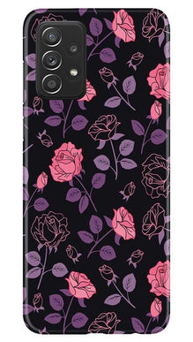 Rose Black Background Mobile Back Case for Samsung Galaxy A52s 5G (Design - 27)