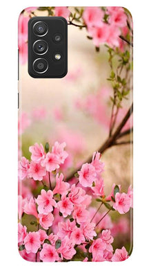 Pink flowers Mobile Back Case for Samsung Galaxy A52s 5G (Design - 69)