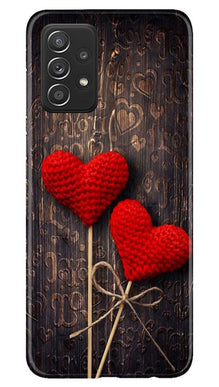 Red Hearts Mobile Back Case for Samsung Galaxy A52 5G (Design - 80)