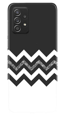 Black white Pattern2Mobile Back Case for Samsung Galaxy A52 5G (Design - 83)