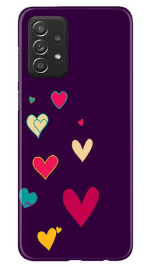 Purple Background Mobile Back Case for Samsung Galaxy A52 5G  (Design - 107)