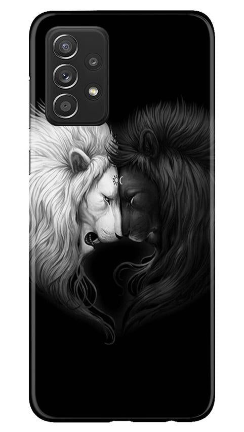 Dark White Lion Case for Samsung Galaxy A52 5G  (Design - 140)
