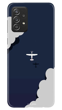 Clouds Plane Mobile Back Case for Samsung Galaxy A52 5G (Design - 196)