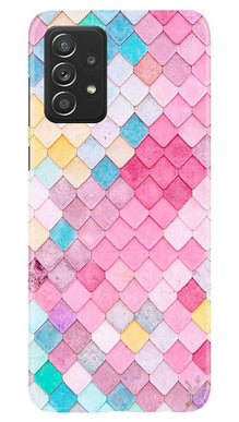 Pink Pattern Mobile Back Case for Samsung Galaxy A52 5G (Design - 215)