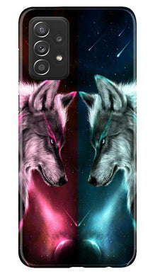 Wolf fight Mobile Back Case for Samsung Galaxy A52 5G (Design - 221)