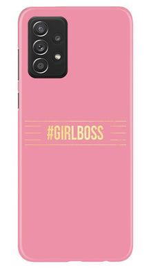 Girl Boss Pink Mobile Back Case for Samsung Galaxy A52 5G (Design - 263)