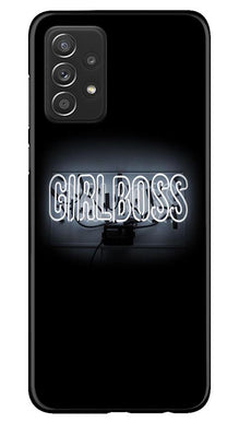 Girl Boss Black Mobile Back Case for Samsung Galaxy A52s 5G (Design - 268)
