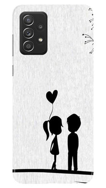 Cute Kid Couple Mobile Back Case for Samsung Galaxy A52 5G (Design - 283)