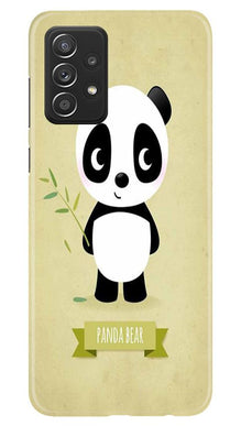 Panda Bear Mobile Back Case for Samsung Galaxy A52 5G (Design - 317)