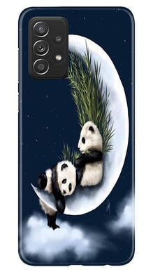 Panda Moon Mobile Back Case for Samsung Galaxy A52 5G (Design - 318)