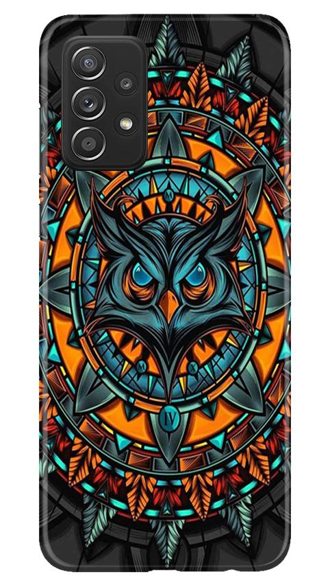 Owl Mobile Back Case for Samsung Galaxy A52 5G (Design - 360)