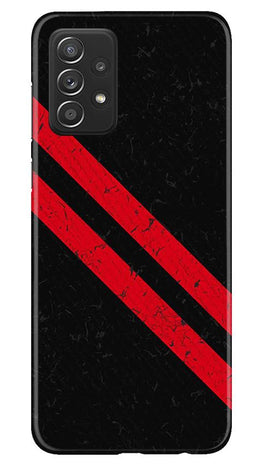 Black Red Pattern Mobile Back Case for Samsung Galaxy A52 5G (Design - 373)