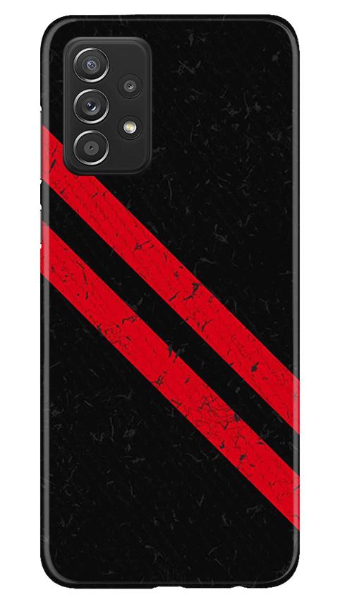 Black Red Pattern Mobile Back Case for Samsung Galaxy A52 5G (Design - 373)