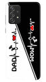 Love Mom Dad Mobile Back Case for Samsung Galaxy A52 5G (Design - 385)