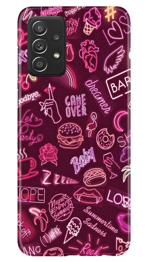 Party Theme Mobile Back Case for Samsung Galaxy A52 5G (Design - 392)