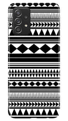Black white Pattern Mobile Back Case for Samsung Galaxy A53 (Design - 5)