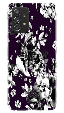 white flowers Mobile Back Case for Samsung Galaxy A73 5G (Design - 7)