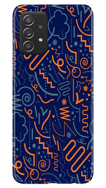 Line Art Baground Mobile Back Case for Samsung Galaxy A23 (Design - 26)