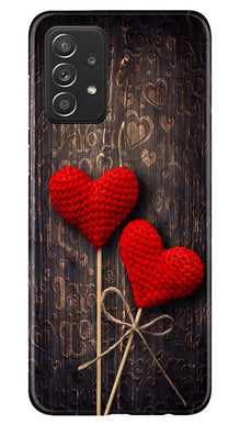 Red Hearts Mobile Back Case for Samsung Galaxy A23 (Design - 80)