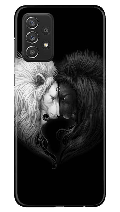 Dark White Lion Case for Samsung Galaxy A53  (Design - 140)