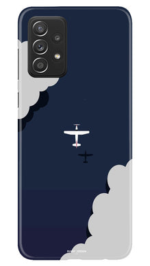 Clouds Plane Mobile Back Case for Samsung Galaxy A53 (Design - 165)