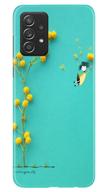 Flowers Girl Mobile Back Case for Samsung Galaxy A73 5G (Design - 185)