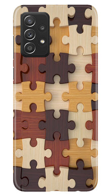 Puzzle Pattern Mobile Back Case for Samsung Galaxy A73 5G (Design - 186)
