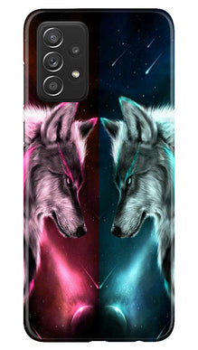 Wolf fight Mobile Back Case for Samsung Galaxy A73 5G (Design - 190)