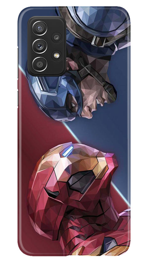 Ironman Captain America Case for Samsung Galaxy A73 5G (Design No. 214)