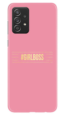 Girl Boss Pink Mobile Back Case for Samsung Galaxy A73 5G (Design - 232)