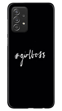 Like a Girl Boss Mobile Back Case for Samsung Galaxy A53 (Design - 234)