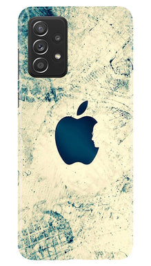 Apple Logo Mobile Back Case for Samsung Galaxy A23 (Design - 251)