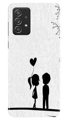 Cute Kid Couple Mobile Back Case for Samsung Galaxy A23 (Design - 252)