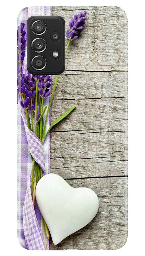White Heart Case for Samsung Galaxy A73 5G (Design No. 260)