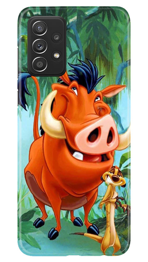 Timon and Pumbaa Mobile Back Case for Samsung Galaxy A73 5G (Design - 267)