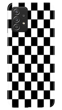 Black White Boxes Mobile Back Case for Samsung Galaxy A53 (Design - 331)