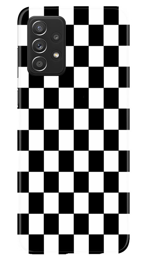 Black White Boxes Mobile Back Case for Samsung Galaxy A23 (Design - 331)