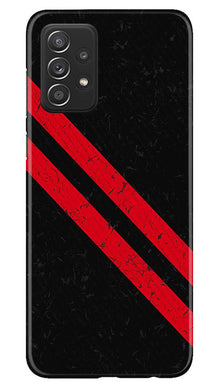 Black Red Pattern Mobile Back Case for Samsung Galaxy A53 (Design - 332)