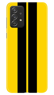 Black Yellow Pattern Mobile Back Case for Samsung Galaxy A53 (Design - 336)