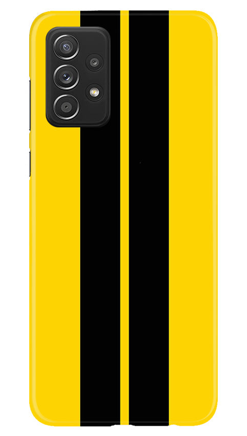 Black Yellow Pattern Mobile Back Case for Samsung Galaxy A23 (Design - 336)