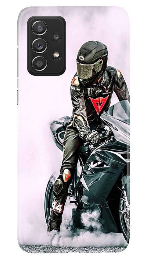 Biker Mobile Back Case for Samsung Galaxy A73 5G (Design - 342)