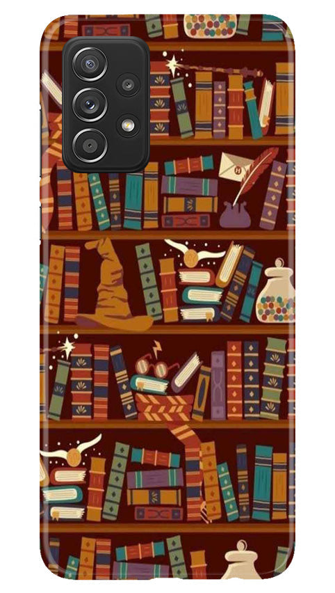 Book Shelf Mobile Back Case for Samsung Galaxy A73 5G (Design - 348)