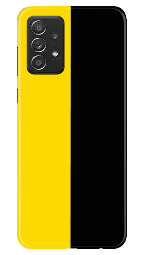 Black Yellow Pattern Mobile Back Case for Samsung Galaxy A53 (Design - 354)