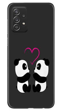 Panda Love Mobile Back Case for Samsung Galaxy A73 5G (Design - 355)