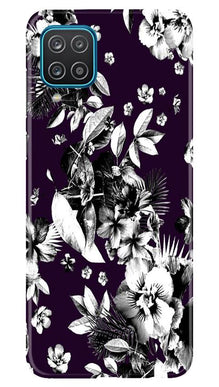 white flowers Mobile Back Case for Samsung Galaxy F12 (Design - 7)