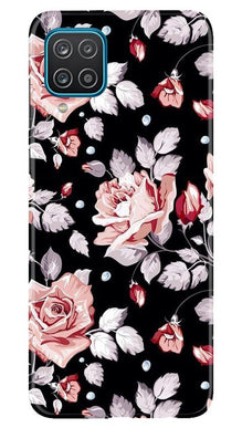 Pink rose Mobile Back Case for Samsung Galaxy F12 (Design - 12)