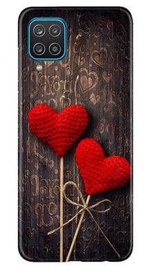 Red Hearts Mobile Back Case for Samsung Galaxy F12 (Design - 80)