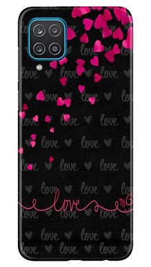 Love in Air Mobile Back Case for Samsung Galaxy F12 (Design - 89)
